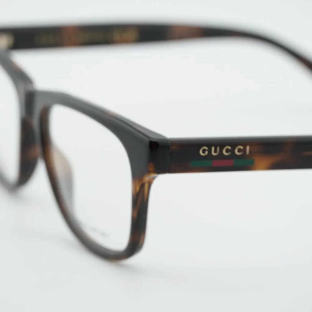 Gucci GG2108O 002 Eyeglasses Havana 55mm Square Frame